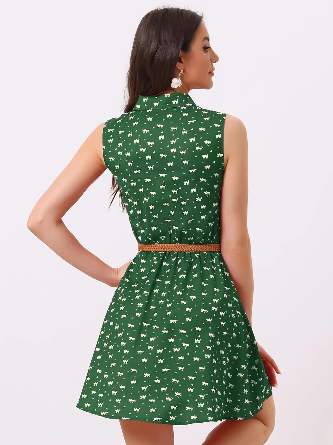 Allegra K womens Belt Dress