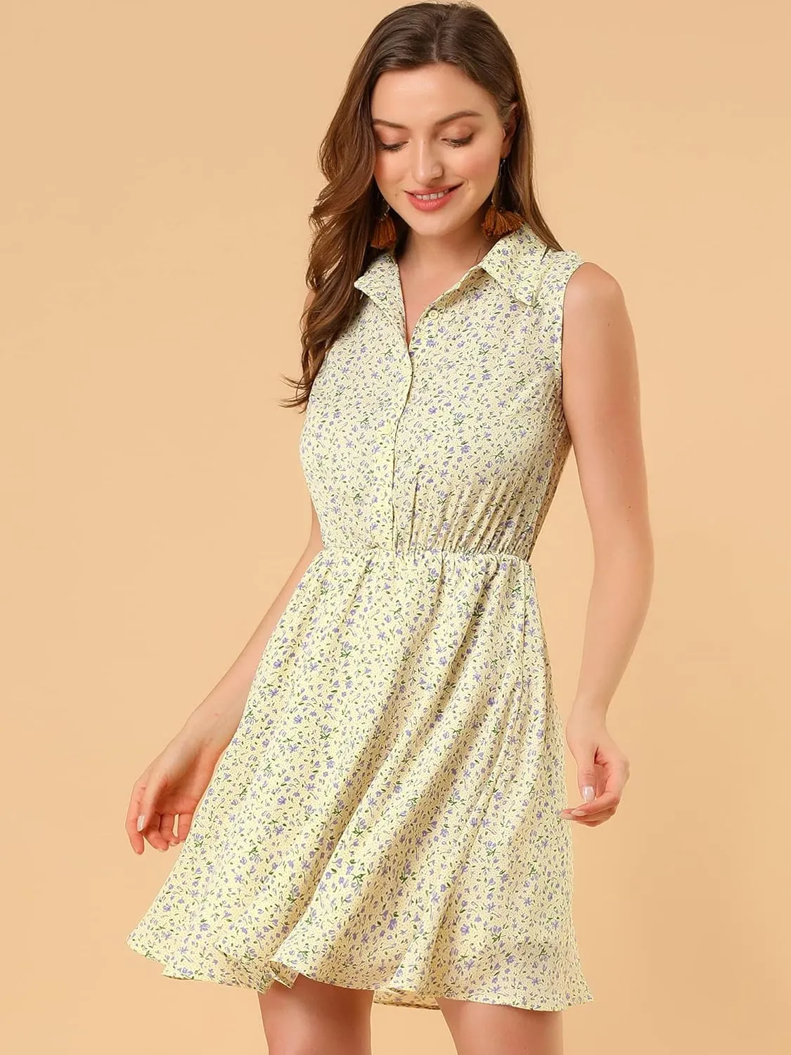 Allegra K womens Belt Dress