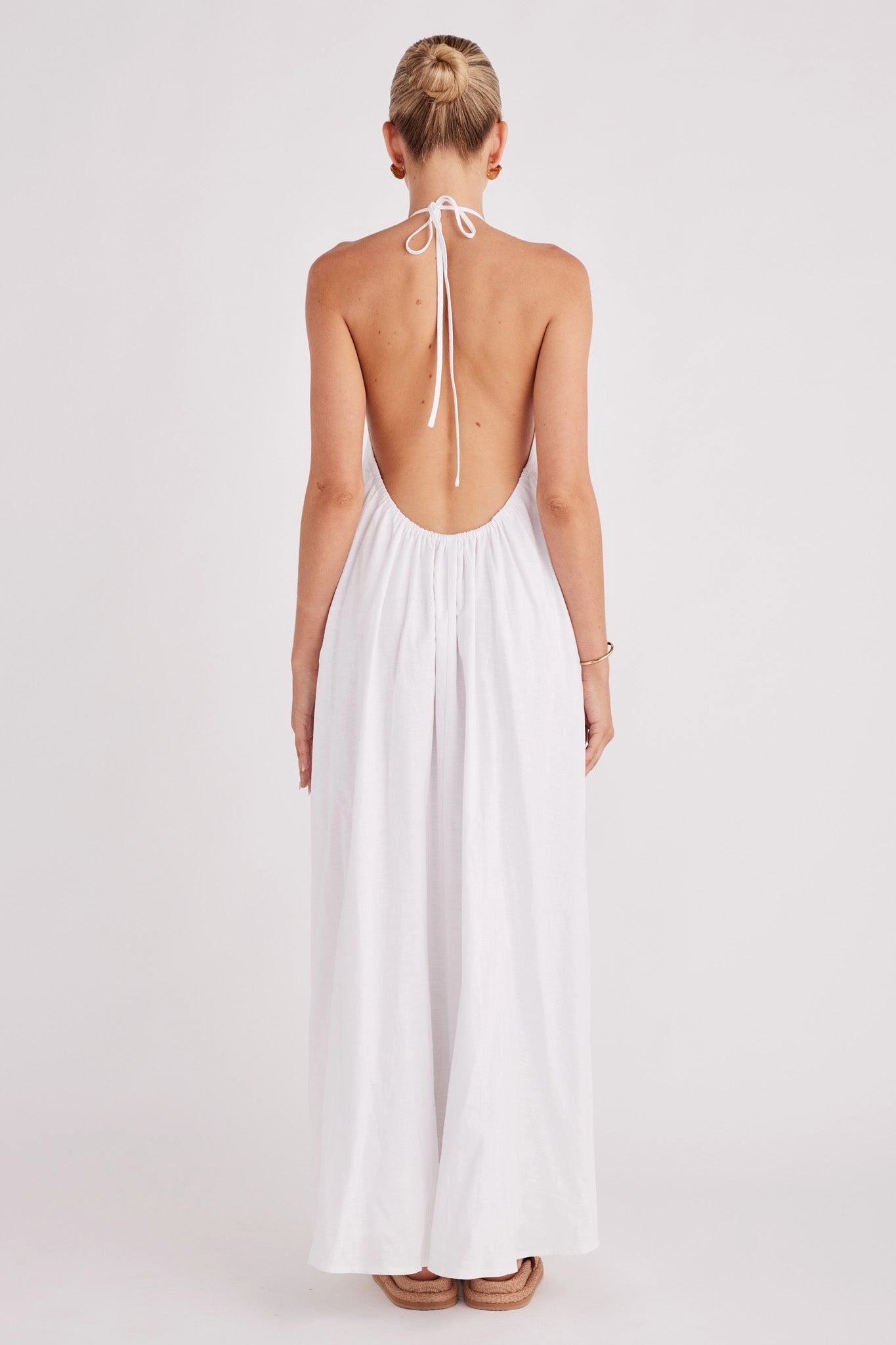 Alysse Halter Maxi Dress - White