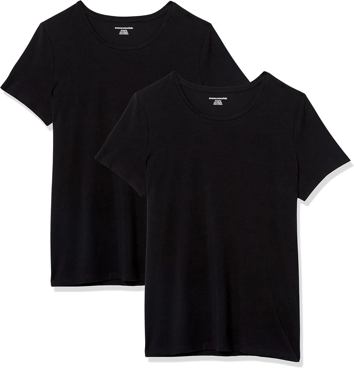 Amazon Essentials Women's Regular-Fit Short-Sleeve Crewneck T-Shirt, Multipacks