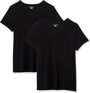 Amazon Essentials Women's Regular-Fit Short-Sleeve Crewneck T-Shirt, Multipacks