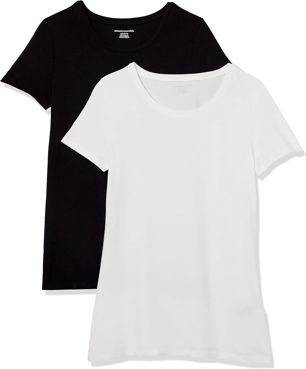 Amazon Essentials Women's Regular-Fit Short-Sleeve Crewneck T-Shirt, Multipacks