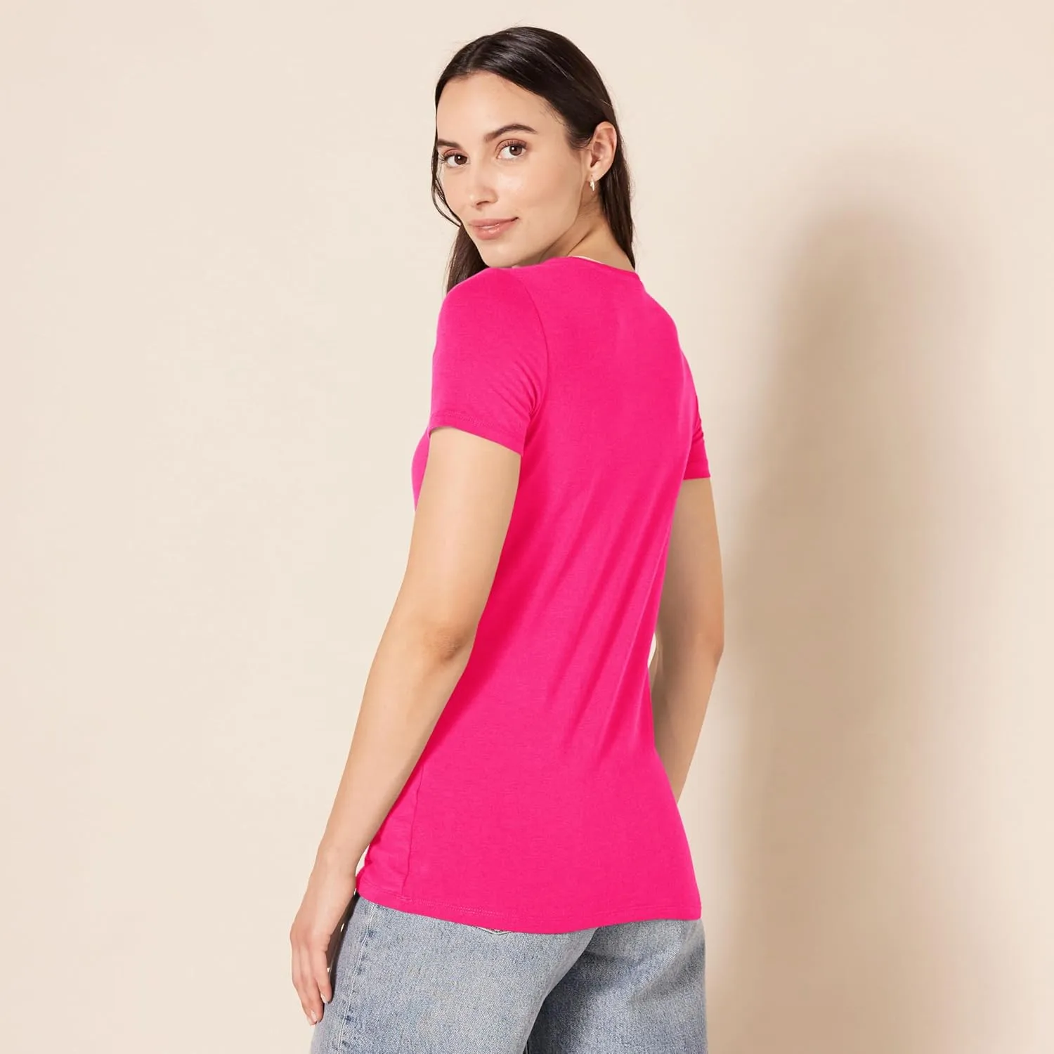 Amazon Essentials Women's Regular-Fit Short-Sleeve Crewneck T-Shirt, Multipacks