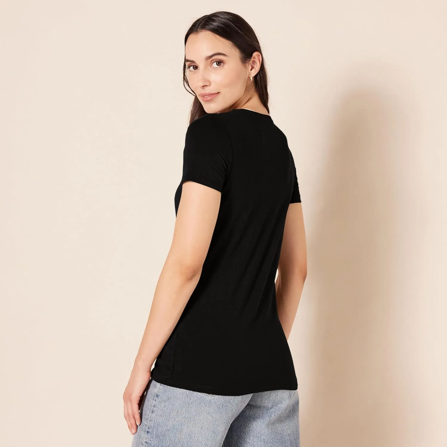 Amazon Essentials Women's Regular-Fit Short-Sleeve Crewneck T-Shirt, Multipacks