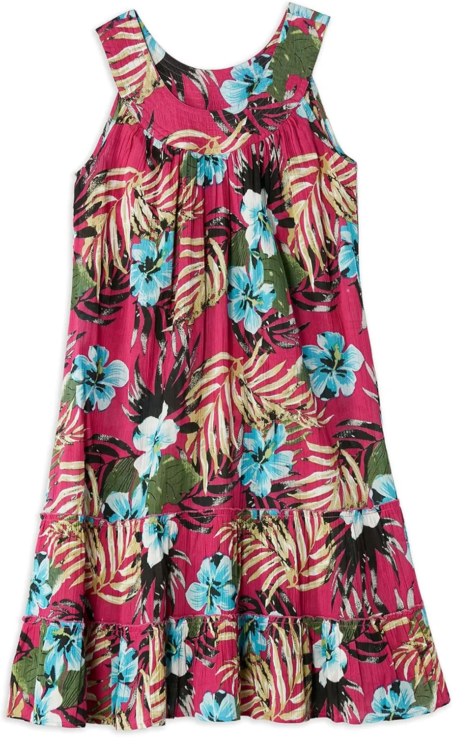 Anthony Richards Women's Crinkle Gauze Sun Dress 100% Cotton Sleeveless Dress