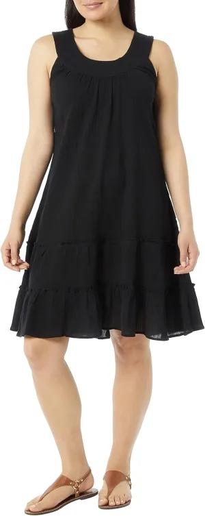Anthony Richards Women's Crinkle Gauze Sun Dress 100% Cotton Sleeveless Dress