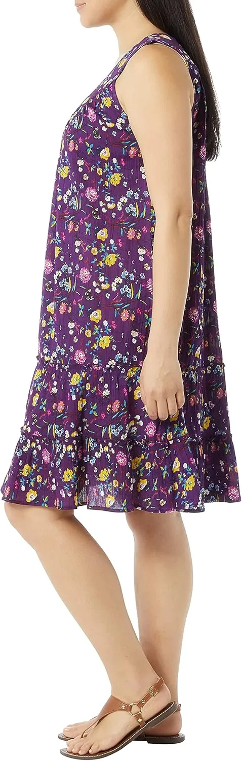 Anthony Richards Women's Crinkle Gauze Sun Dress 100% Cotton Sleeveless Dress