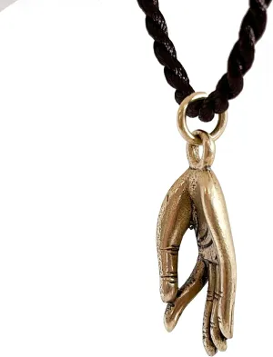 Artschatz Gyan Mudra Buddha Hand Pendant Necklace