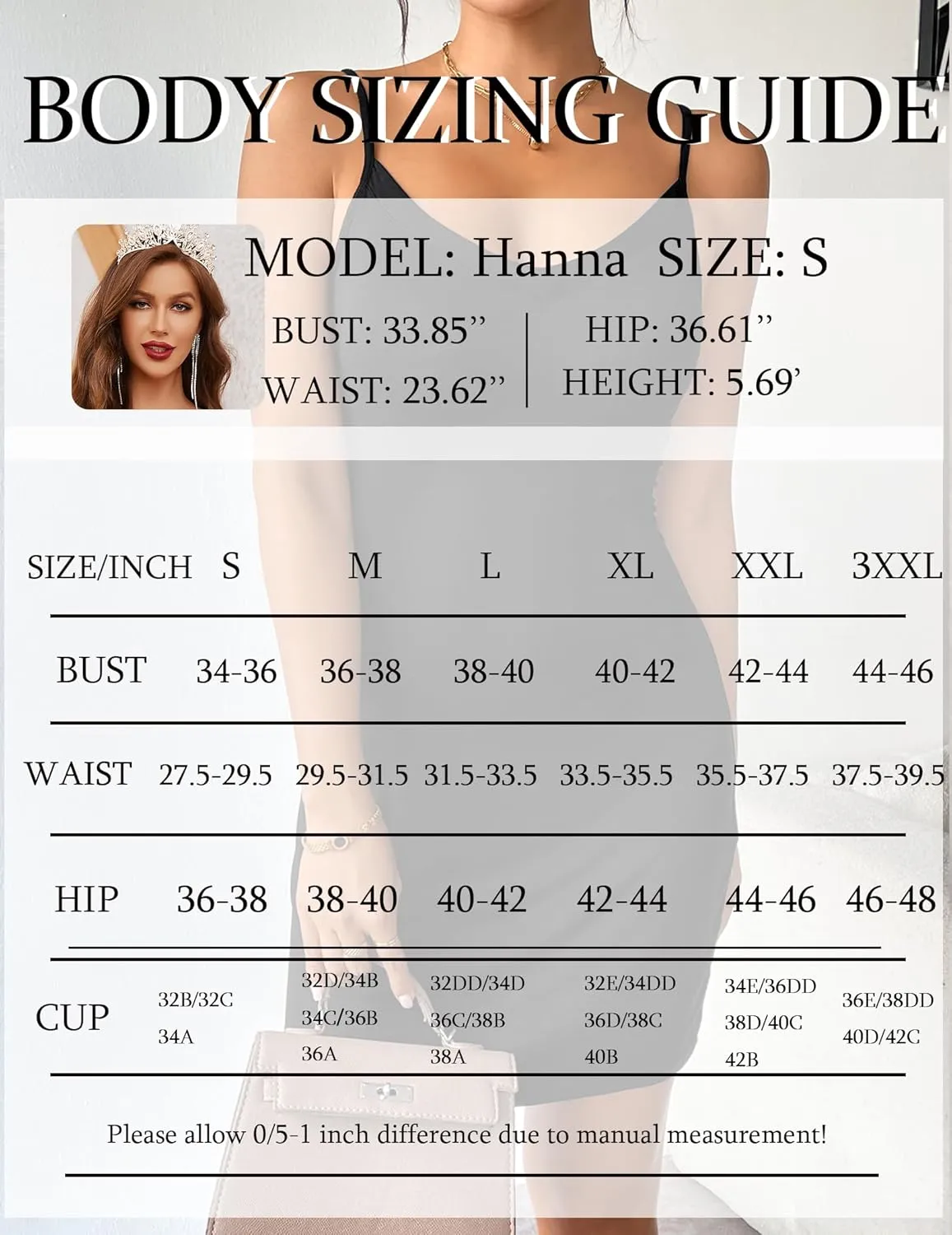 Avidlove Women's Full Slip Under Dress Adjustable Spaghetti Strap Camisole Mini Dress Knee Length Slips Nightwear