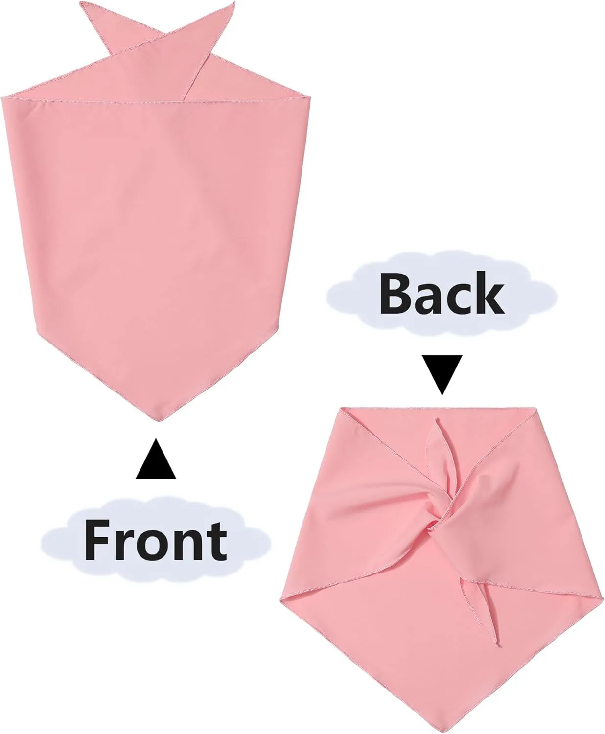AWAYTR 3Pcs Hair Bandanas Head Kerchief for Women Girls Tie-Back Boho Hair Scarf Headband Bandana Triangle Head Scarf
