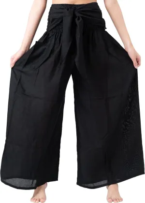 B BANGKOK PANTS Women's Boho Palazzo Pants Yoga Wide Leg Pants