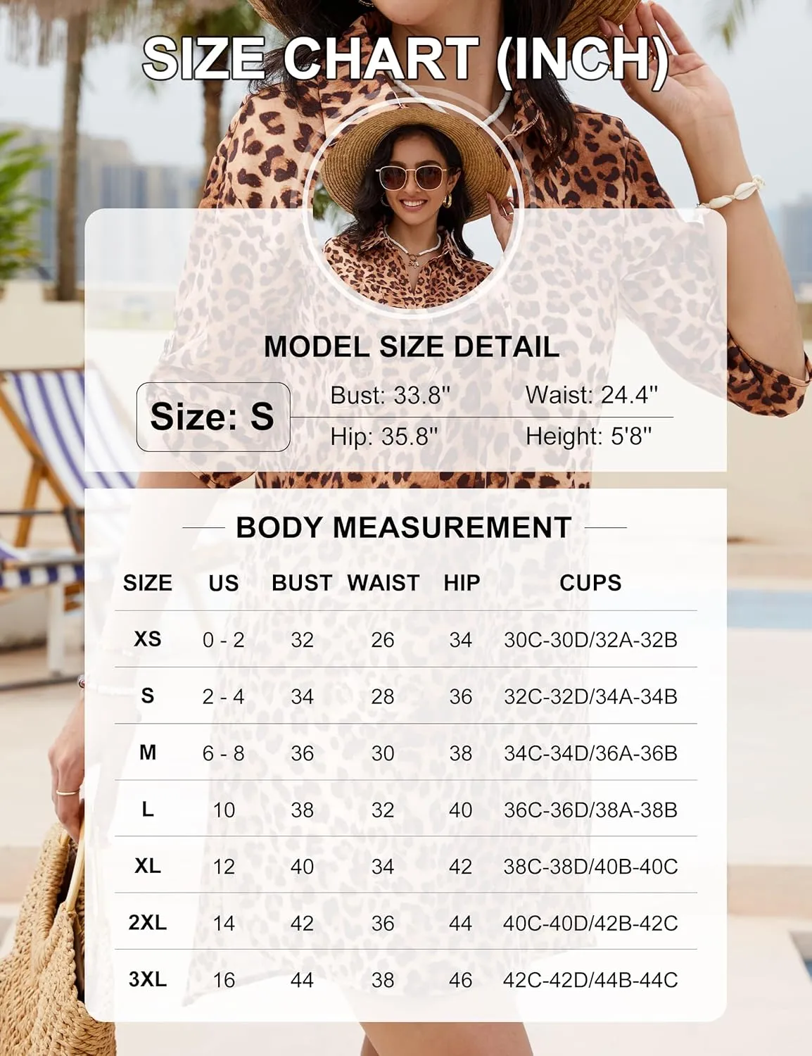 Blooming Jelly Womens Swimsuit Coverups White Chiffon Bikini Swimwear Beach Cover Up Dress Shirt