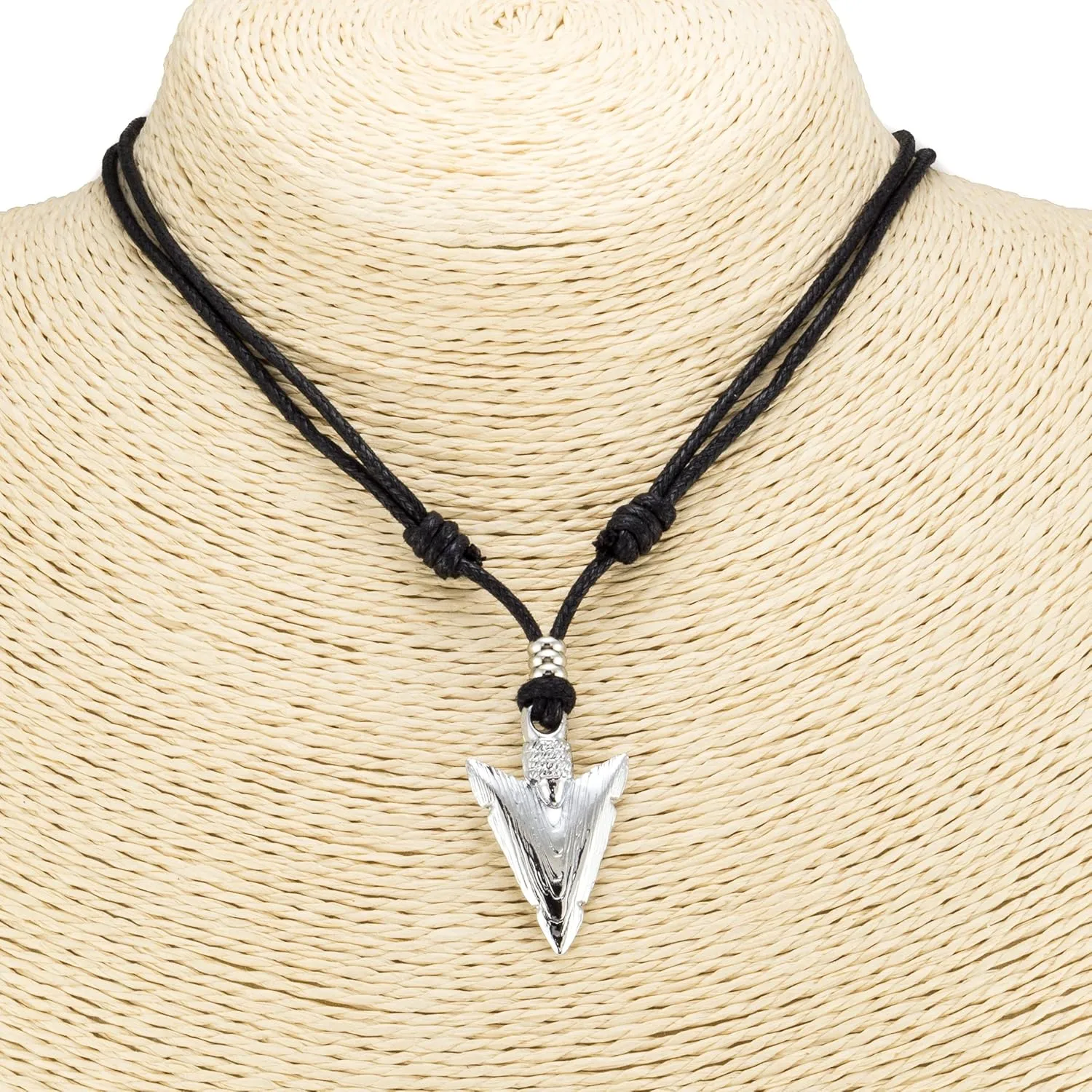 BlueRica Arrowhead on Adjustable Cord Necklace