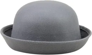Bowler Hat Classic Pork-Pie Women Fedora Hat Foldable Rolled Brim Fedora Hat for Men Women Crushable