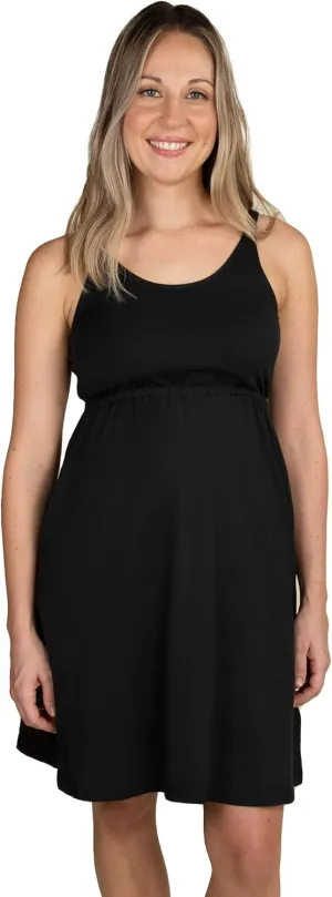 Bravado Designs Women's Maternity and Nursing Dress Empire Waist Sleeveless Clipdown for Breastfeeding