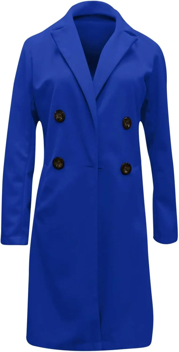 Business Casual Blazers & Tops - Women's Trench Coat Jackets