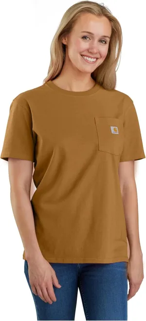 Carhartt Women's Loose Fit Heavyweight Short-Sleeve Pocket T-Shirt