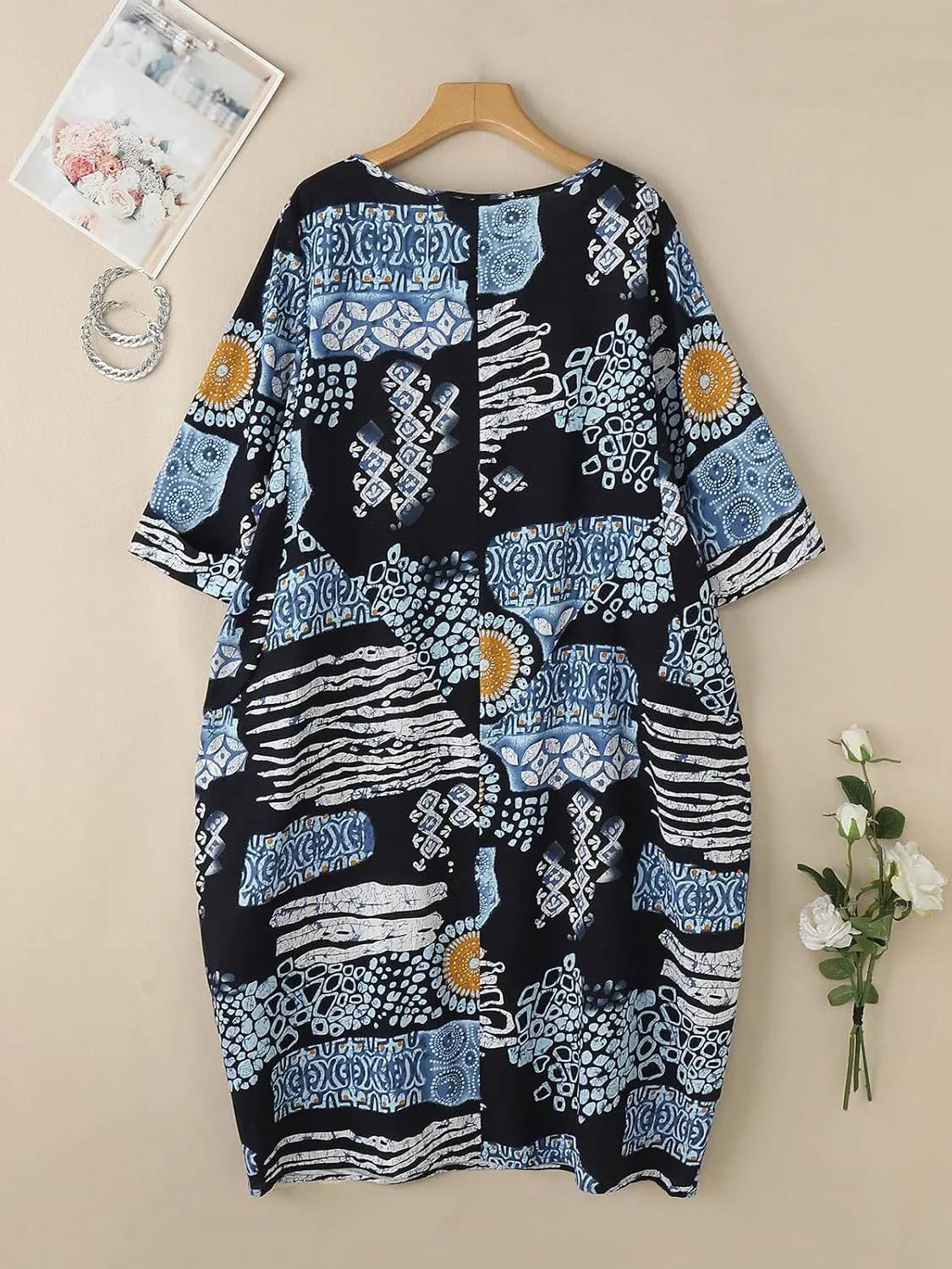 Celmia Autumn Solid Loose Long Maxi Dress Cotton Caftan