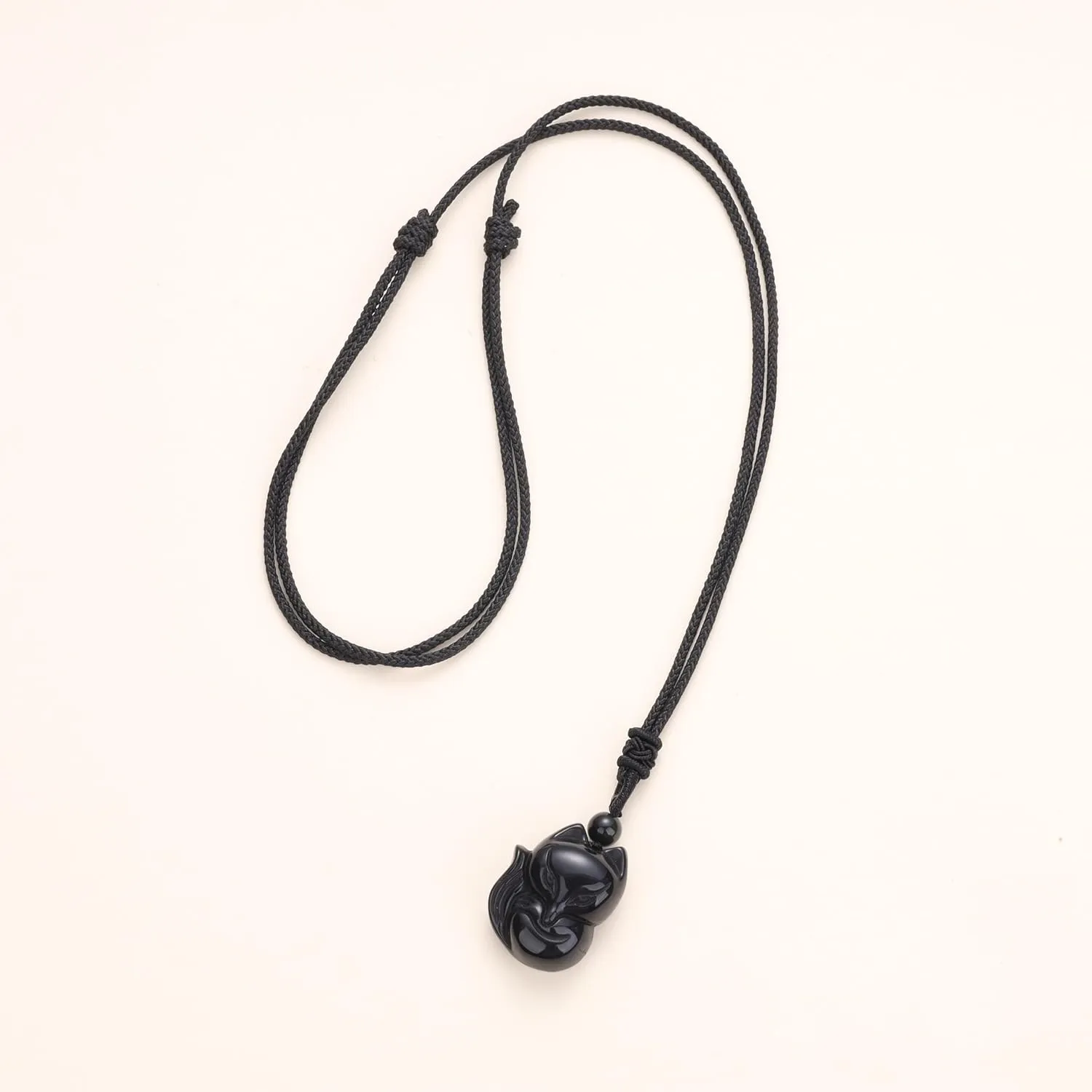 COAI Mens Womens Stone Fox Pendant Necklace