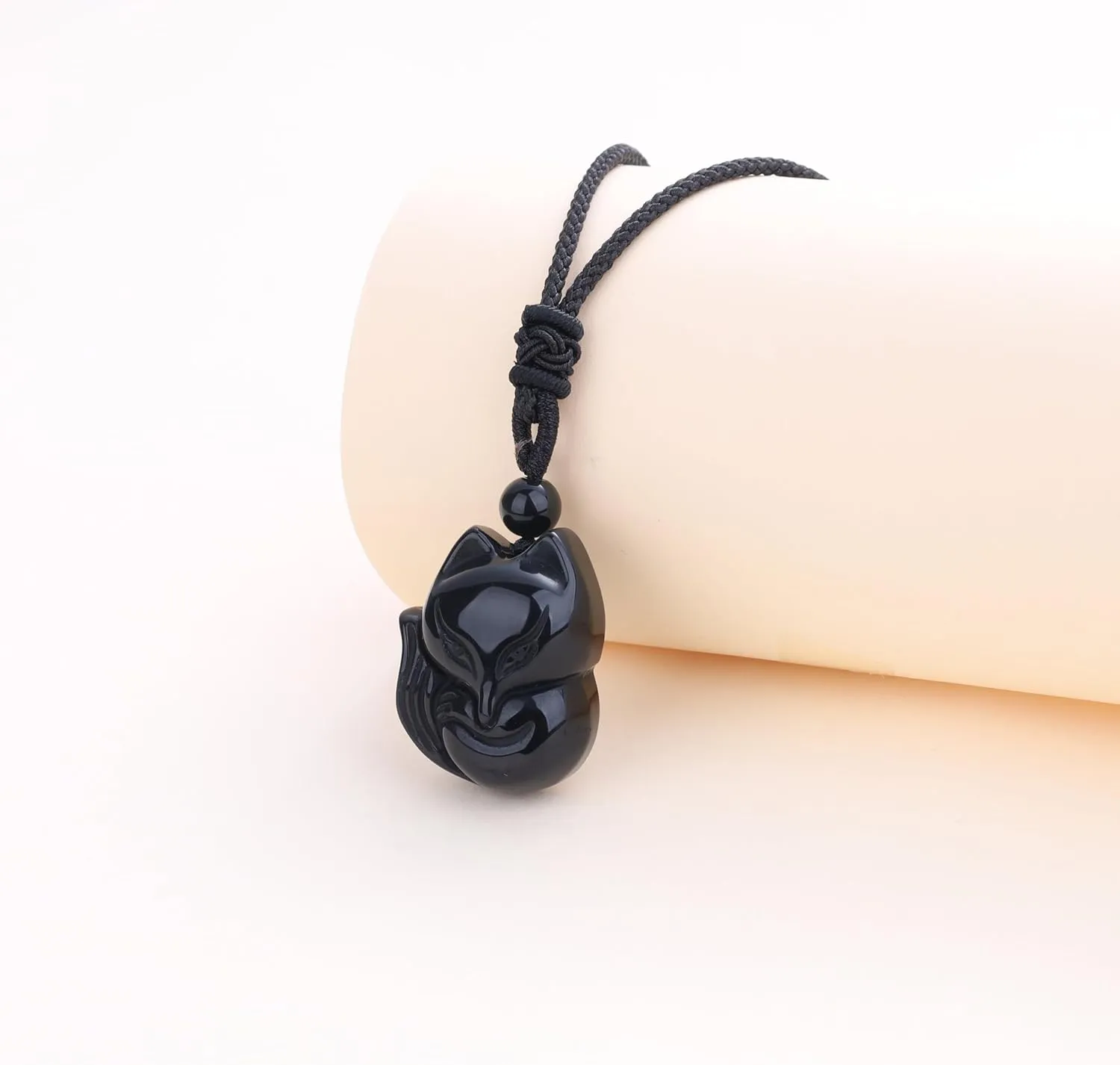 COAI Mens Womens Stone Fox Pendant Necklace
