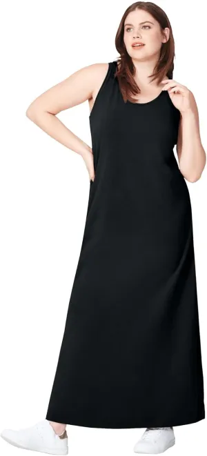 ellos Plus Size Sleeveless Knit Maxi Dress