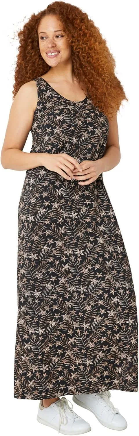 ellos Plus Size Sleeveless Knit Maxi Dress