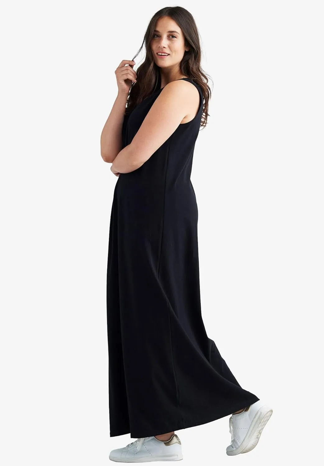 ellos Plus Size Sleeveless Knit Maxi Dress