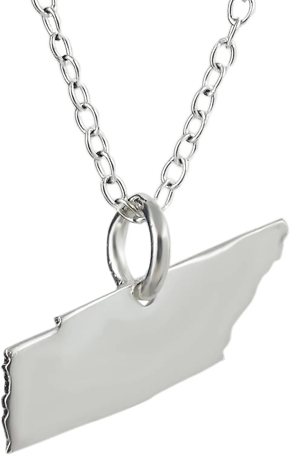 FashionJunkie4Life 925 Sterling Silver US States Pendant Necklaces