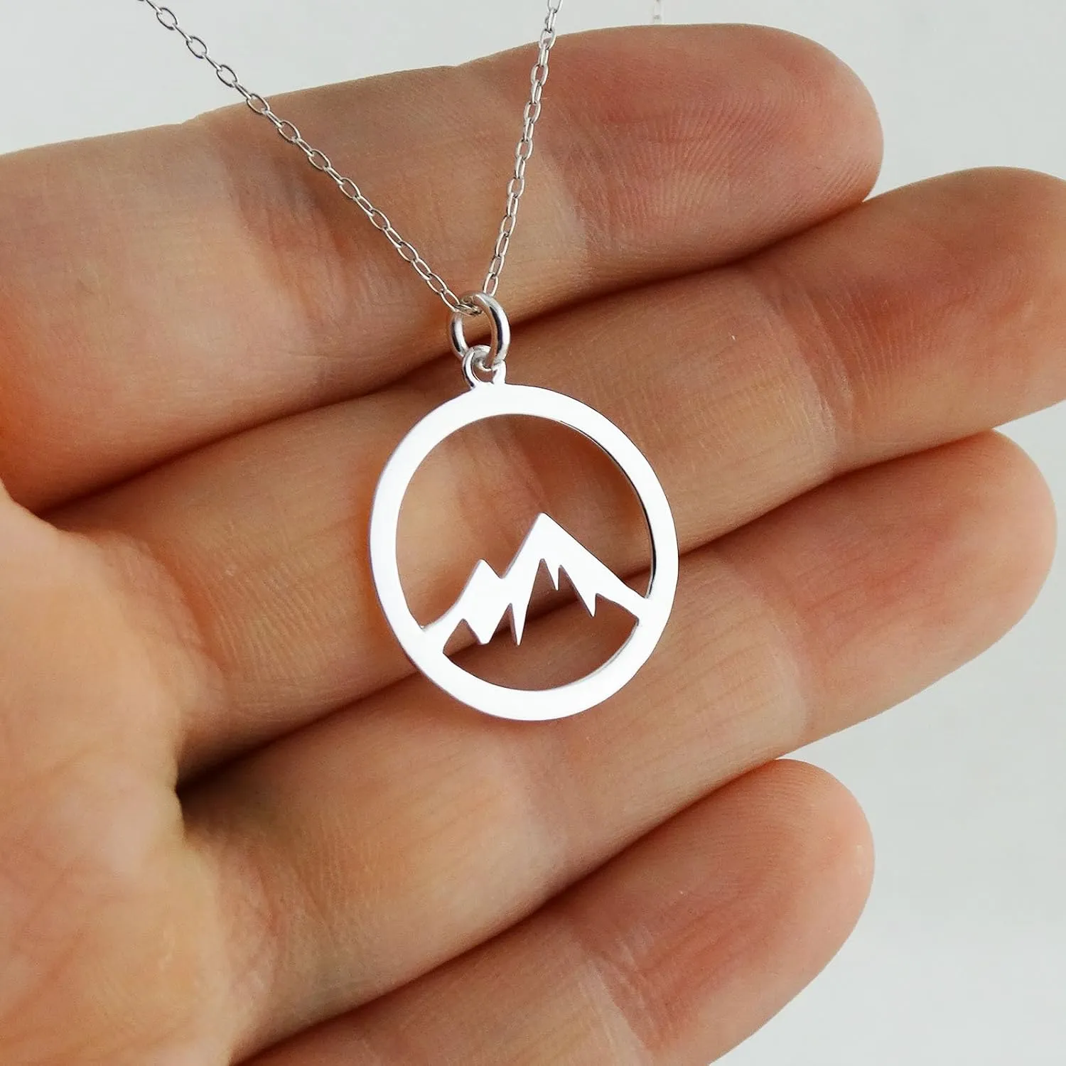 FashionJunkie4Life Mountain Pendant Necklaces for Men and Women