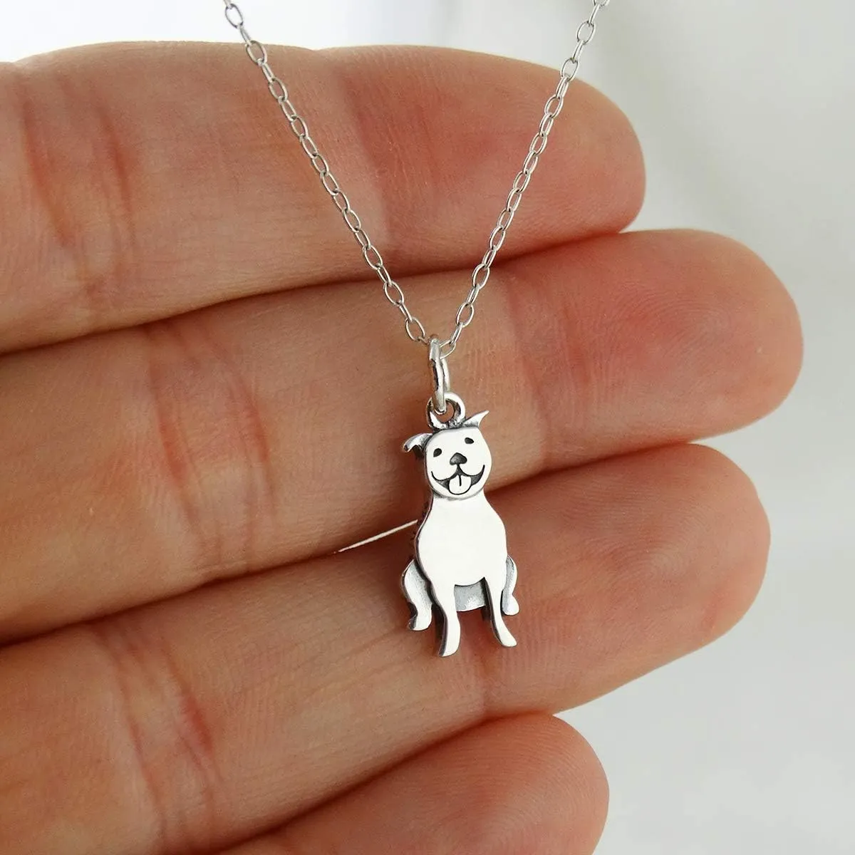 FashionJunkie4Life Sterling Silver 3D Dog Breed Necklaces
