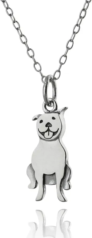 FashionJunkie4Life Sterling Silver 3D Dog Breed Necklaces