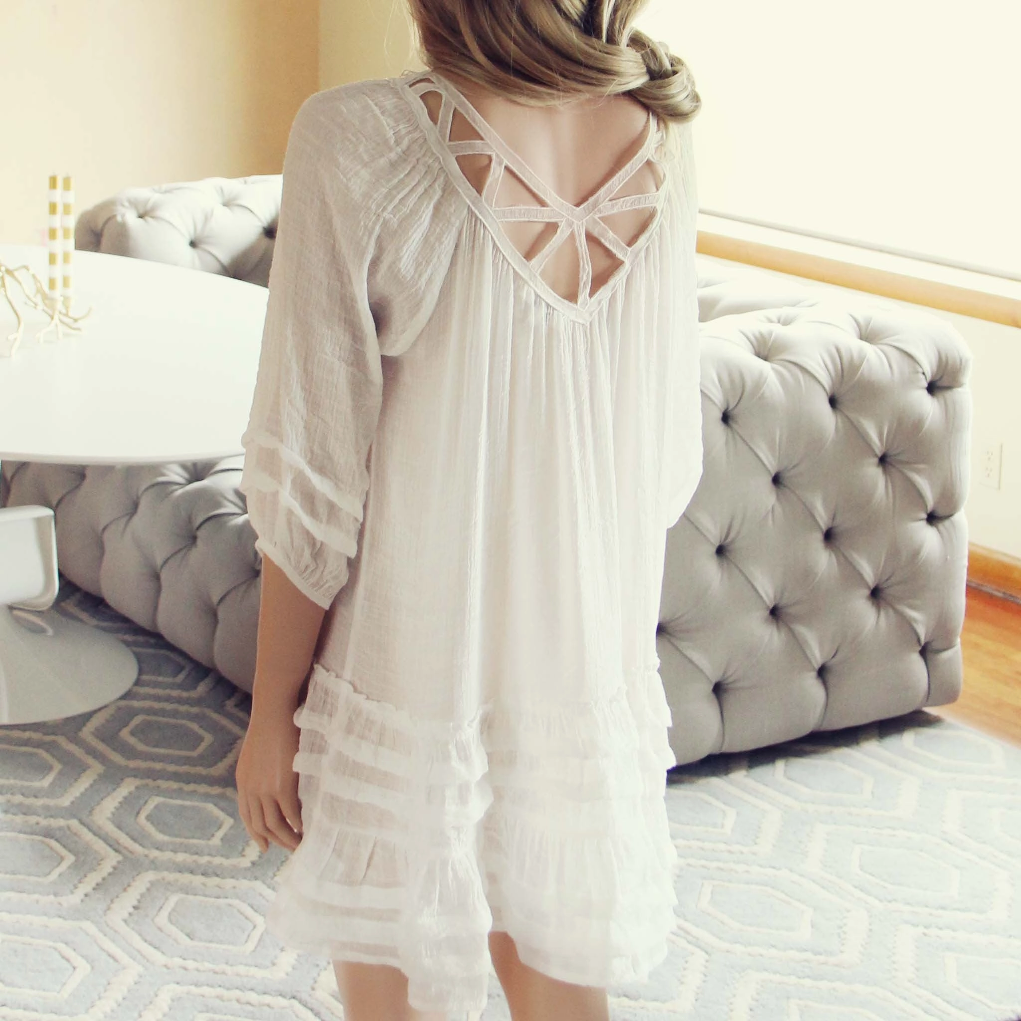 Festival Dress in White