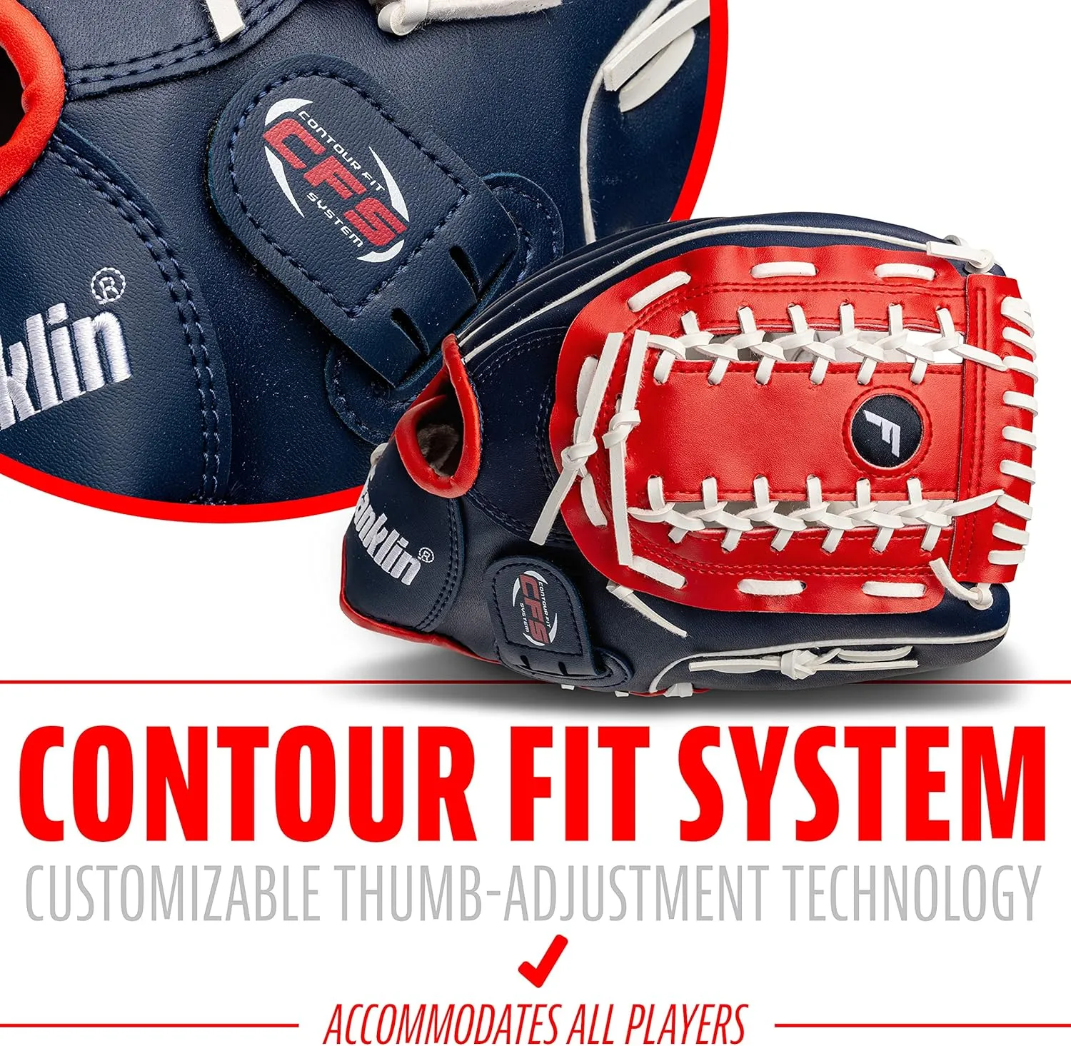 Franklin Sports Baseball   Softball Gloves - Field Master Adult   Youth Baseball   Softball Gloves - Right Hand   Left Hand Gloves - Infield   Outfield Mitts - Multiple Sizes   Colors