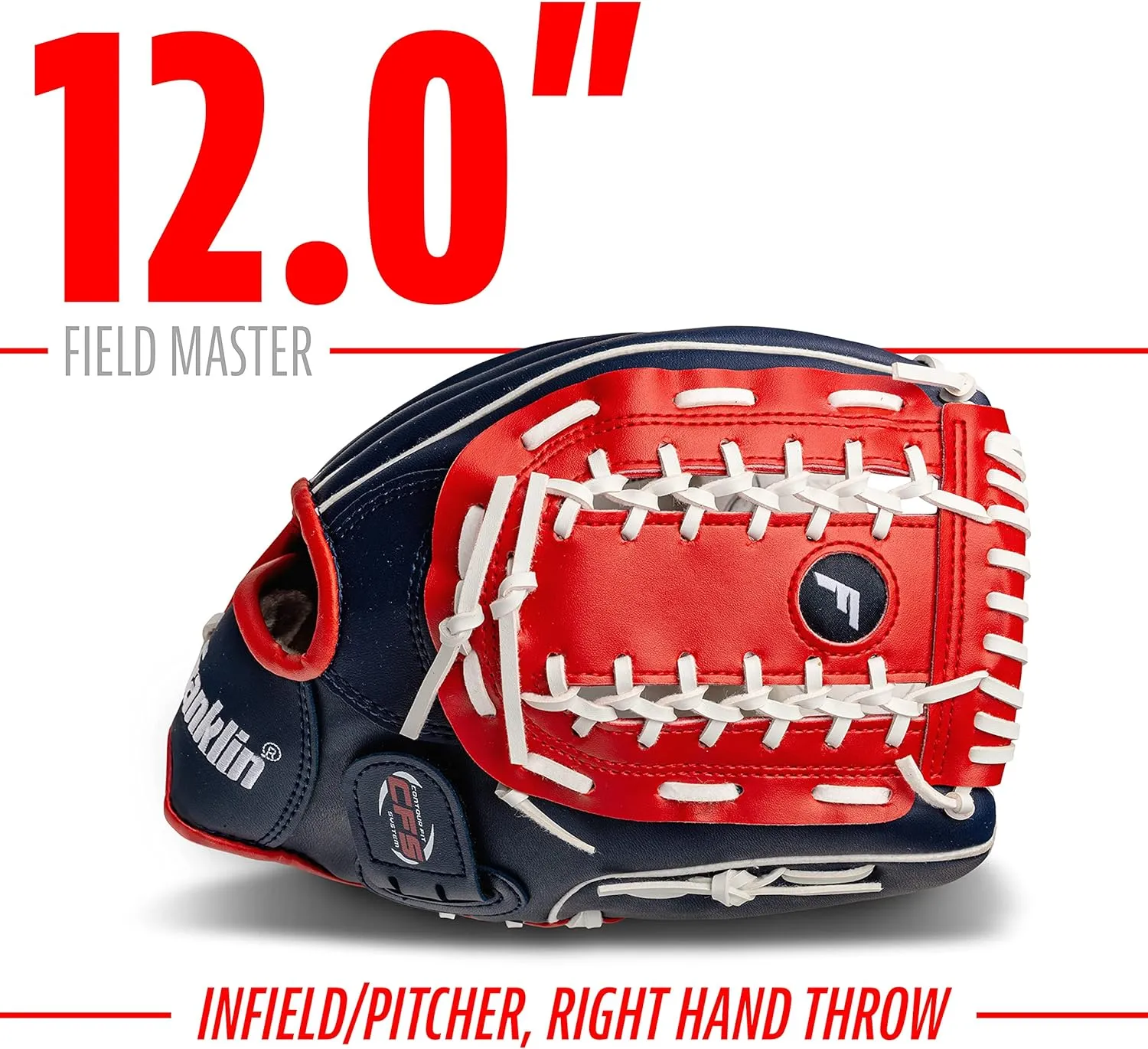 Franklin Sports Baseball   Softball Gloves - Field Master Adult   Youth Baseball   Softball Gloves - Right Hand   Left Hand Gloves - Infield   Outfield Mitts - Multiple Sizes   Colors