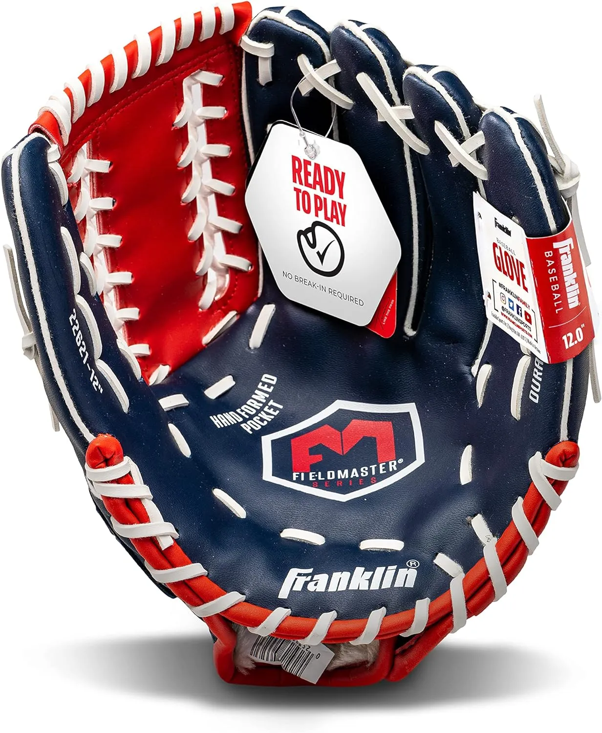 Franklin Sports Baseball   Softball Gloves - Field Master Adult   Youth Baseball   Softball Gloves - Right Hand   Left Hand Gloves - Infield   Outfield Mitts - Multiple Sizes   Colors