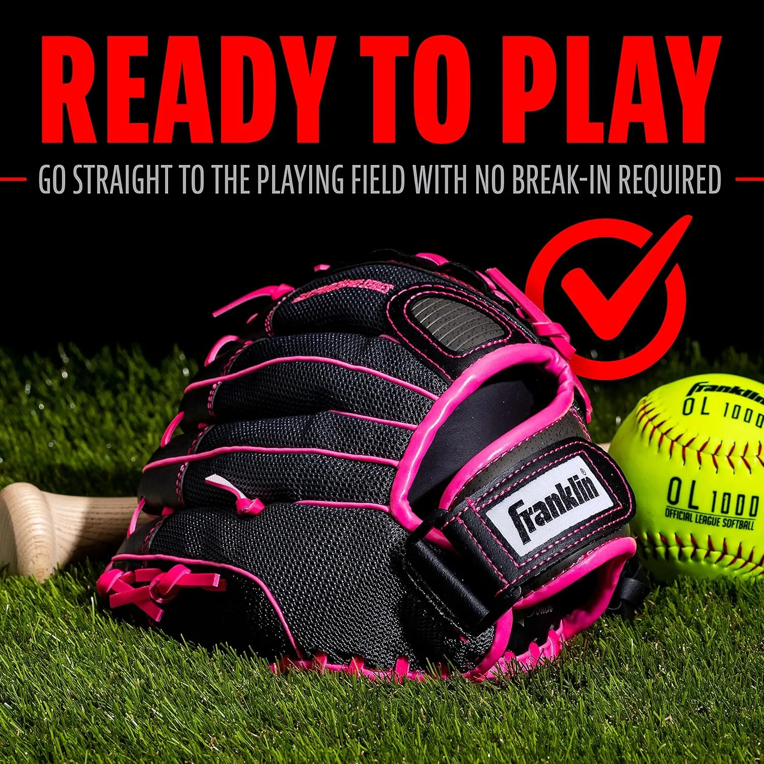 Franklin Sports Girls Softball Glove - Women's Windmill Fastpitch   Slowpitch Softball Glove