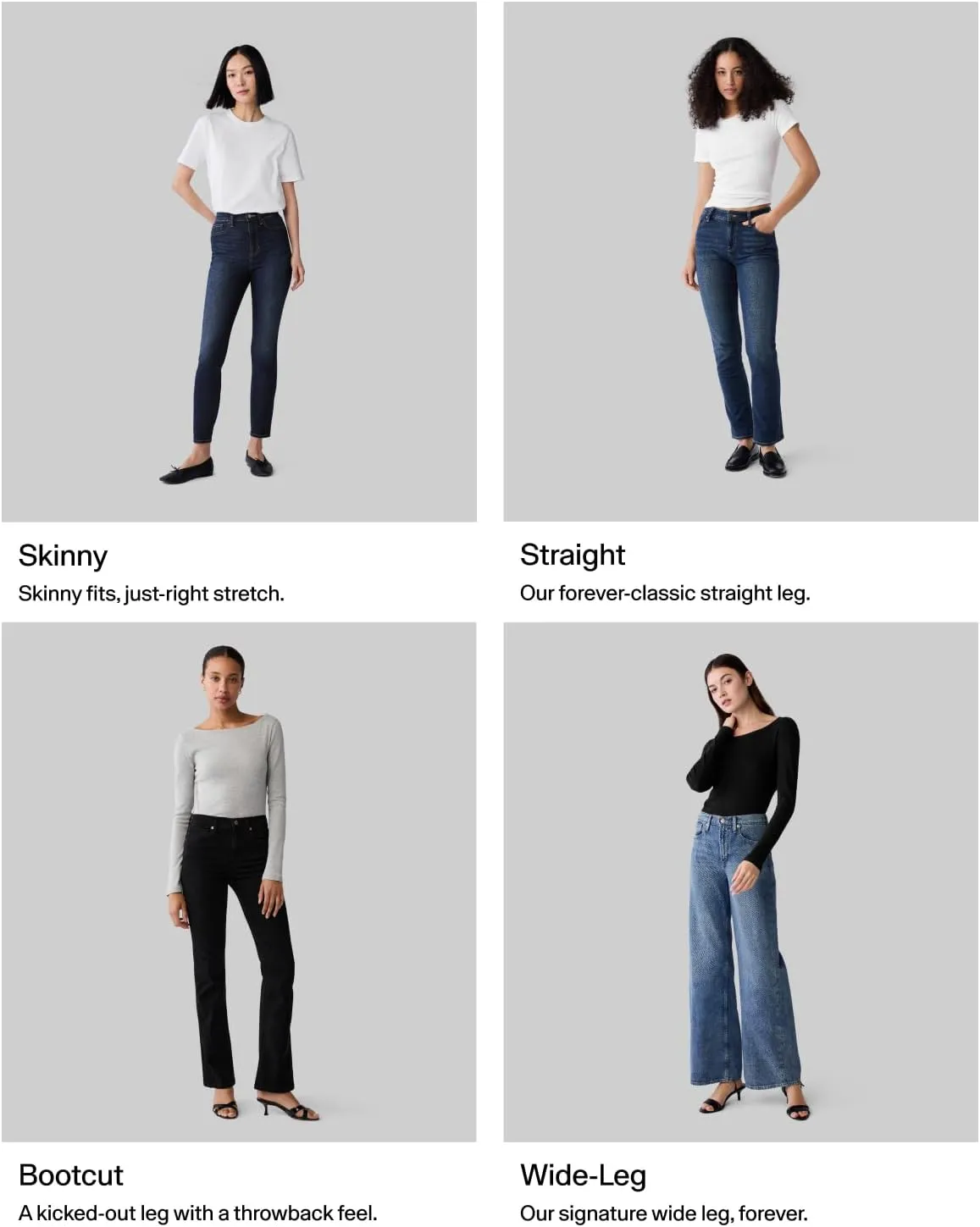 GAP Women's High Rise Wide Leg Jeans