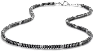 GAVU Minimalist Hematite Beaded Necklace for Men