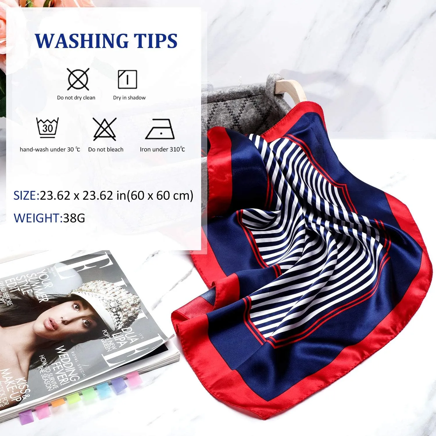 Geyoga Sailor Hat and Scarf Set for Women Men Sailor Outfit with White Sailor Cap Captain Hat Scarf for Costume Accessory