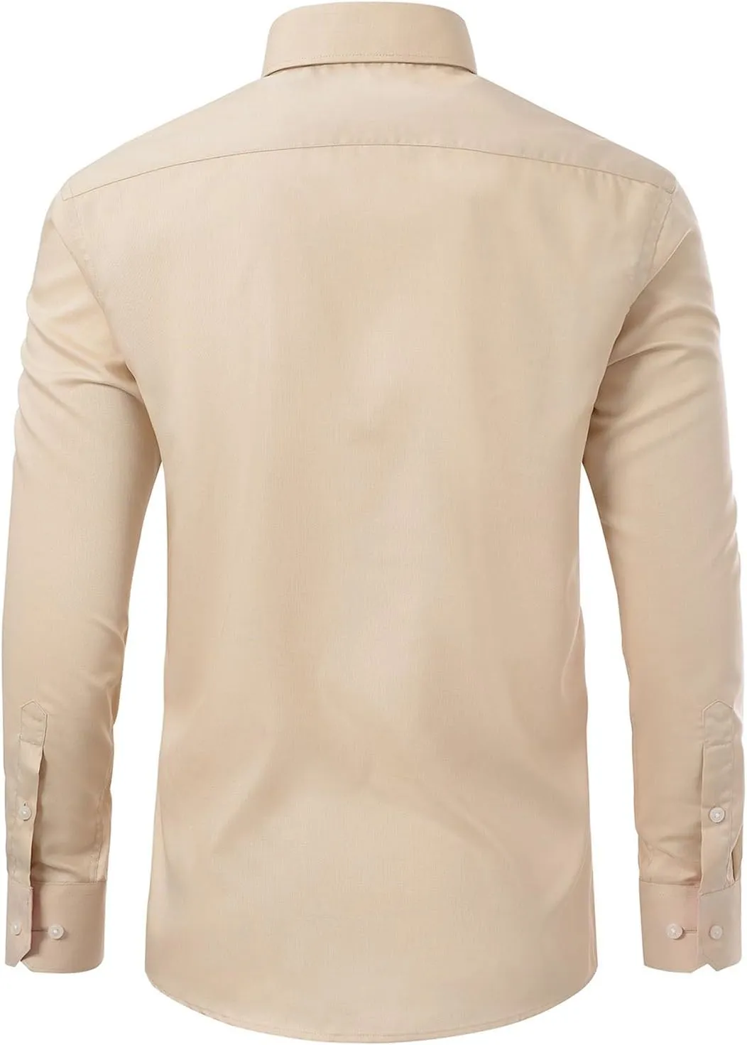 Gollnwe Men's Dress Shirts Long Sleeve Shirt White Button Down Shirt for Men Bussiness Casual
