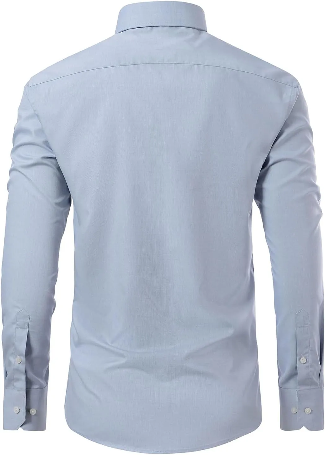 Gollnwe Men's Dress Shirts Long Sleeve Shirt White Button Down Shirt for Men Bussiness Casual