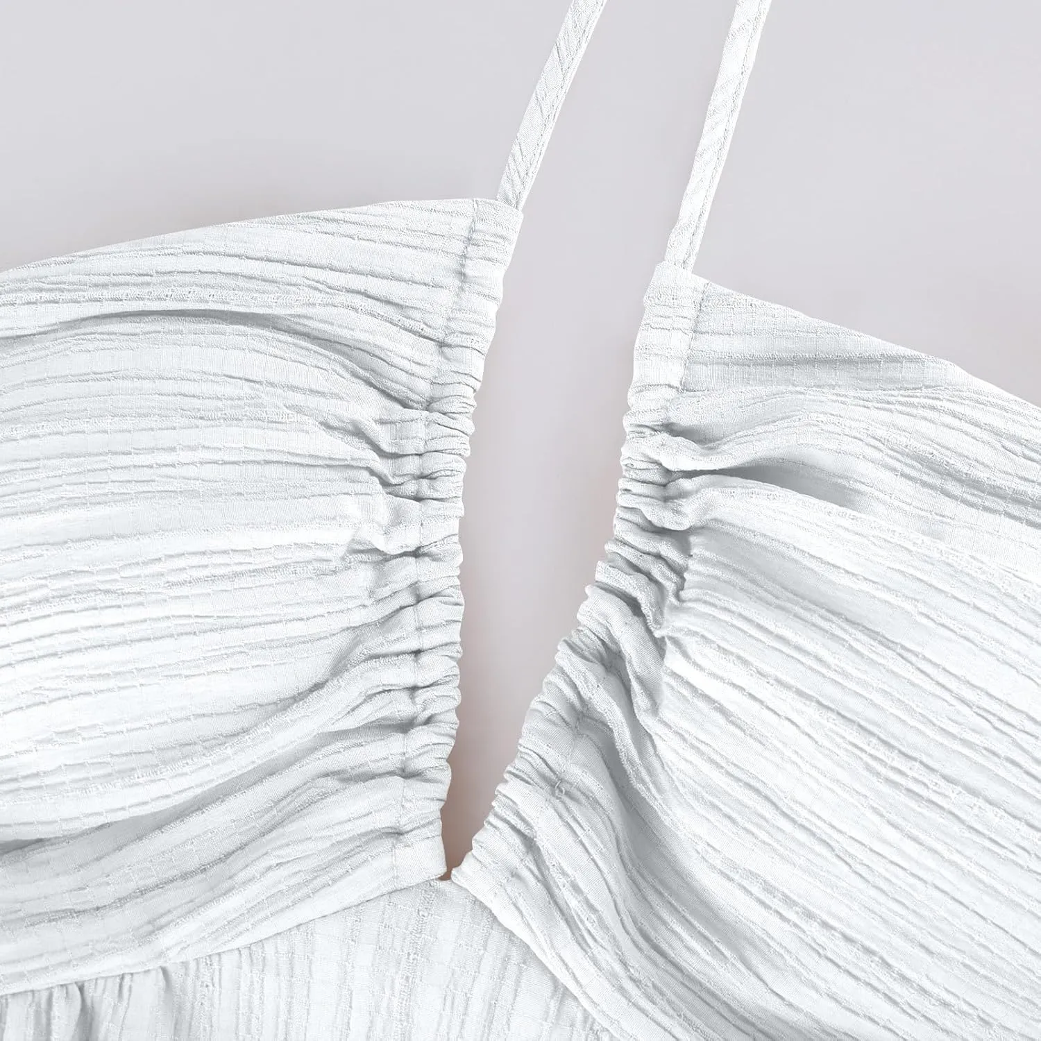 Halter Maxi Dresses for Women 2025 Elegant Classy a Line Prom Dress Tea Party Spaghetti Strap Low Cut Cocktail Dress