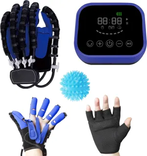 Hand Rehabilitation Robot Gloves,Self Training Finger Rehabilitation Device,Functional Hand Stroke Recovery Equipment for Hand Dysfunction Patients (Right Hand-Size L)
