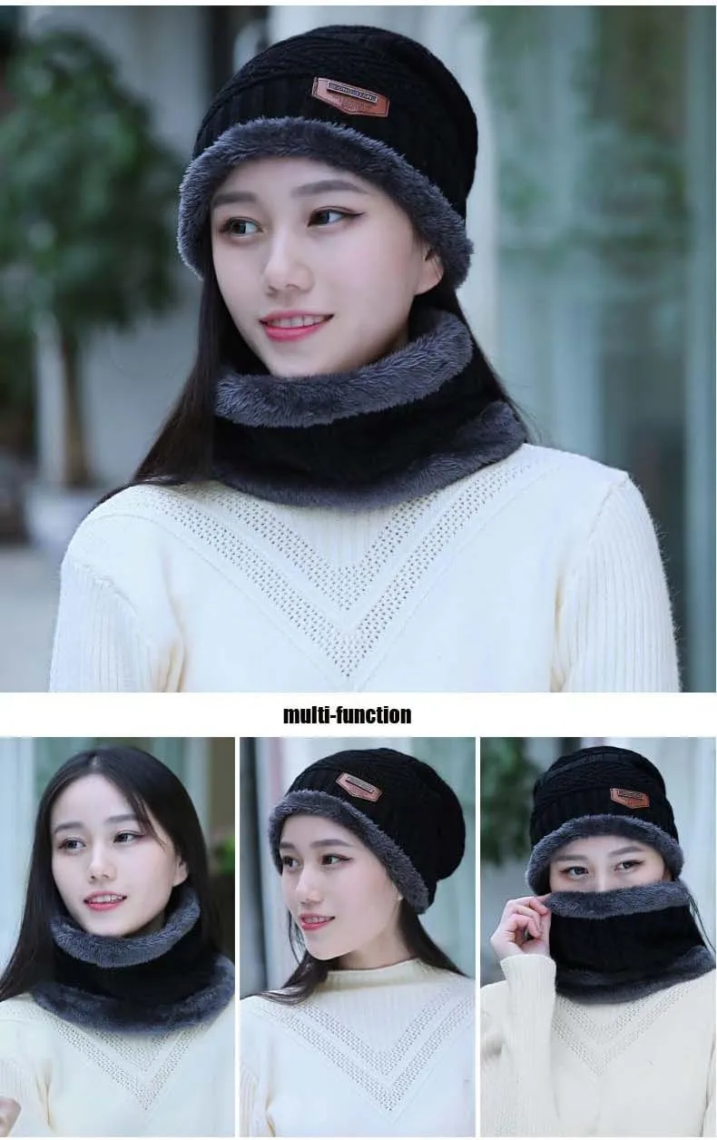 HINDAWI Womens Slouchy Beanie Winter Hat Knit Warm Snow Ski Skull Outdoor Cap