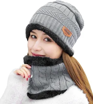 HINDAWI Womens Slouchy Beanie Winter Hat Knit Warm Snow Ski Skull Outdoor Cap