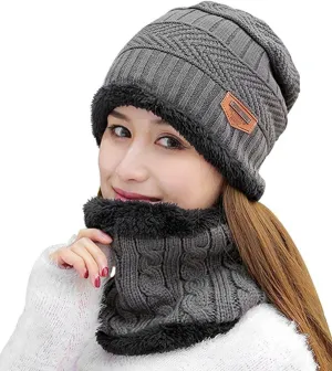 HINDAWI Womens Slouchy Beanie Winter Hat Knit Warm Snow Ski Skull Outdoor Cap