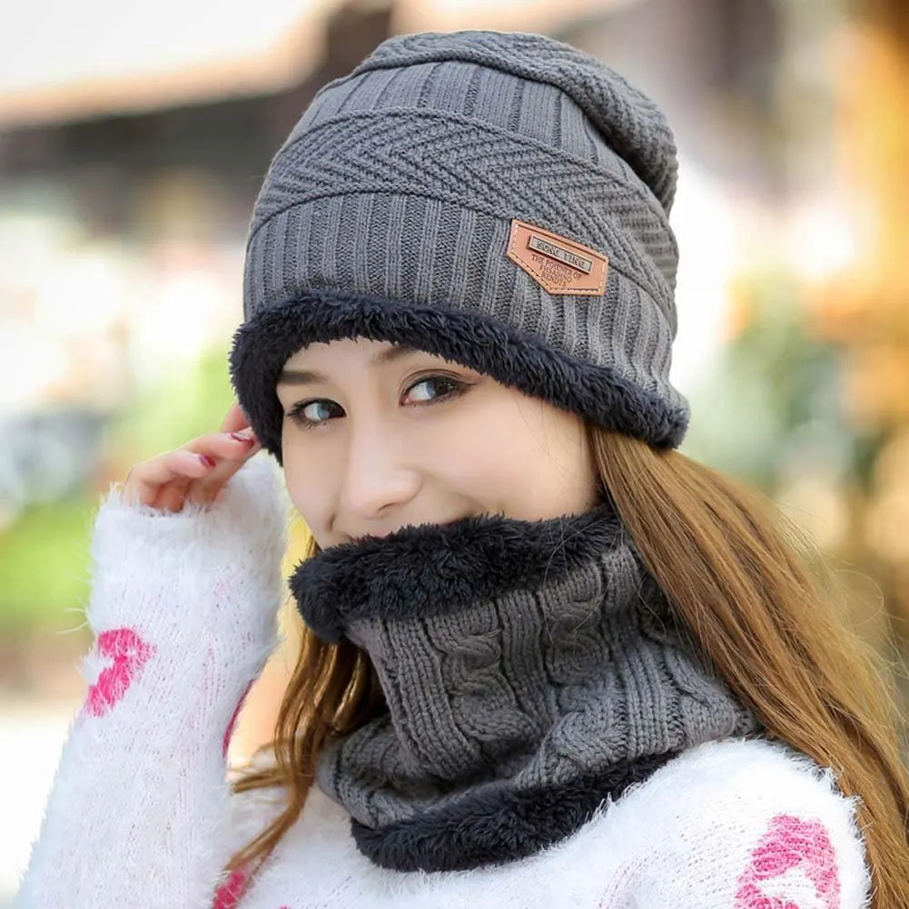 HINDAWI Womens Slouchy Beanie Winter Hat Knit Warm Snow Ski Skull Outdoor Cap