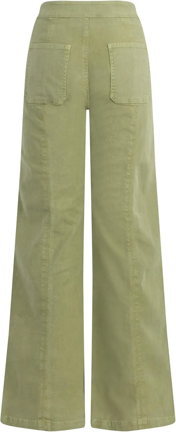 HUDSON Women's Tie Waist Wide Leg Trouser