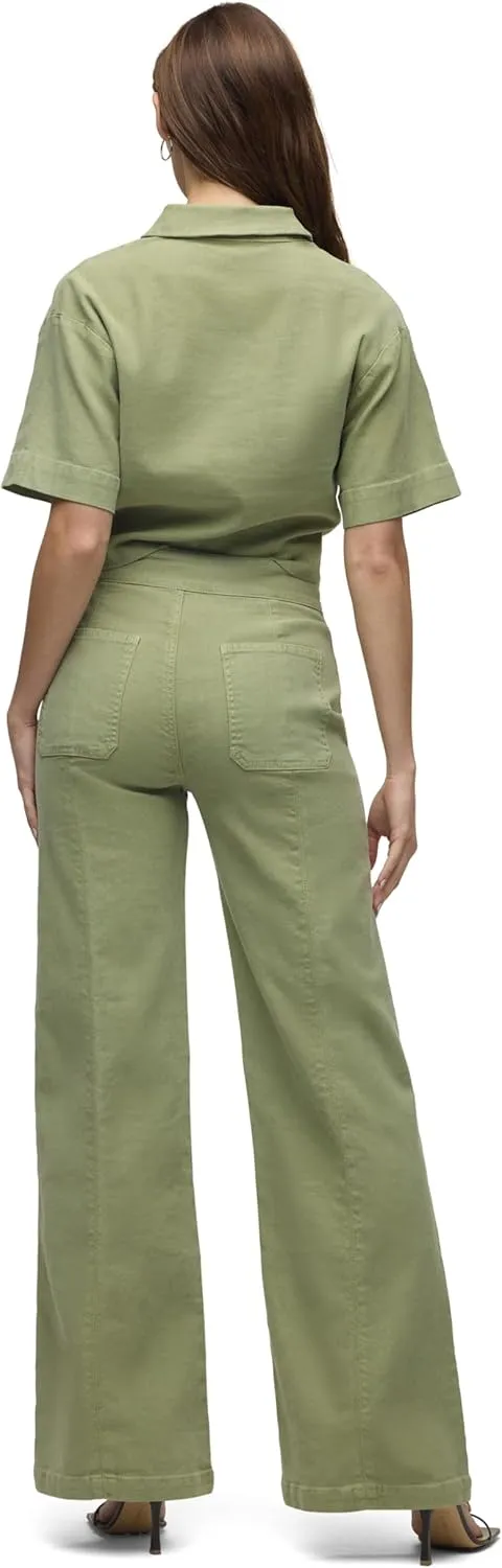 HUDSON Women's Tie Waist Wide Leg Trouser