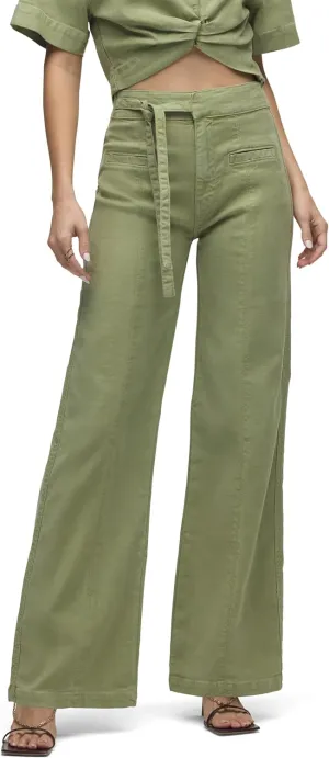 HUDSON Women's Tie Waist Wide Leg Trouser